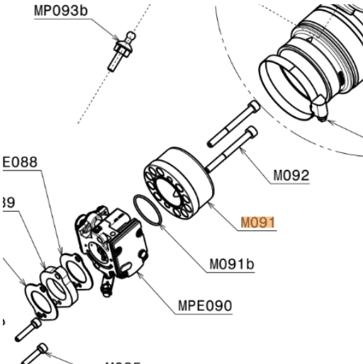 M091 | Plastic Air-Box Connector and O-Ring Viton | Moster 185/Atom 80 - Image 3