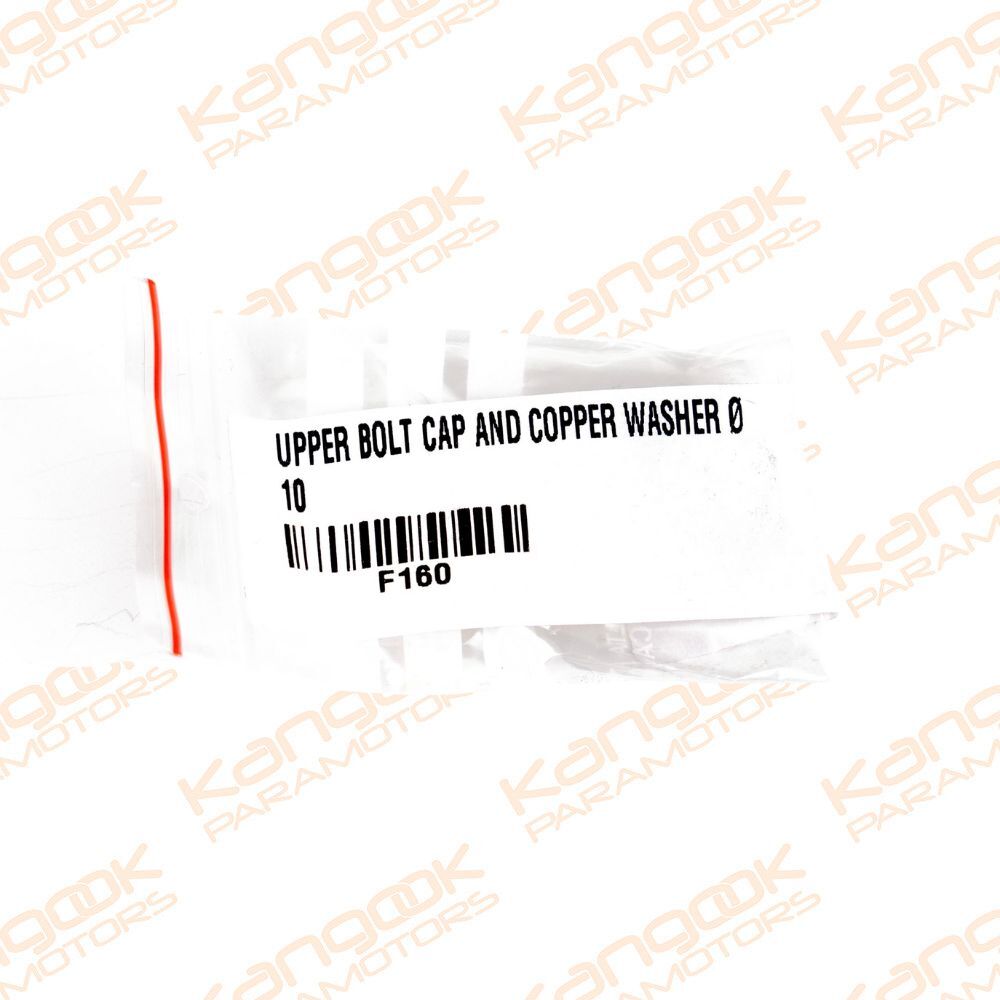 F160 | Upper Bolt Cap and Copper Washer Set - Image 2