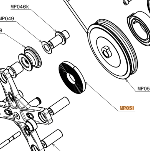 MP051 | Recoil Spring | Moster 185 / Atom 80 / Cosmos 300 - Image 3