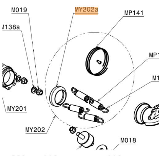 MY202a | Bronze Bushing 40/50 Hours | Moster 185 - Image 3