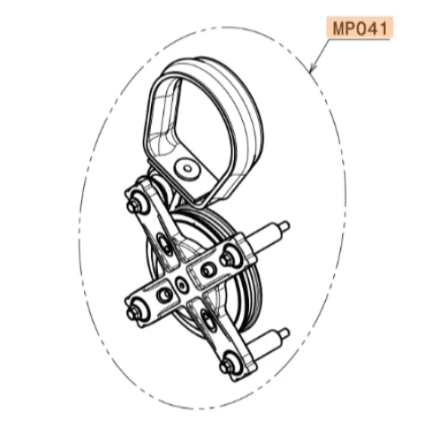 MP041 | Pull Starter Complete 3S with Aluminum Spacers and Rope Passing - Image 3