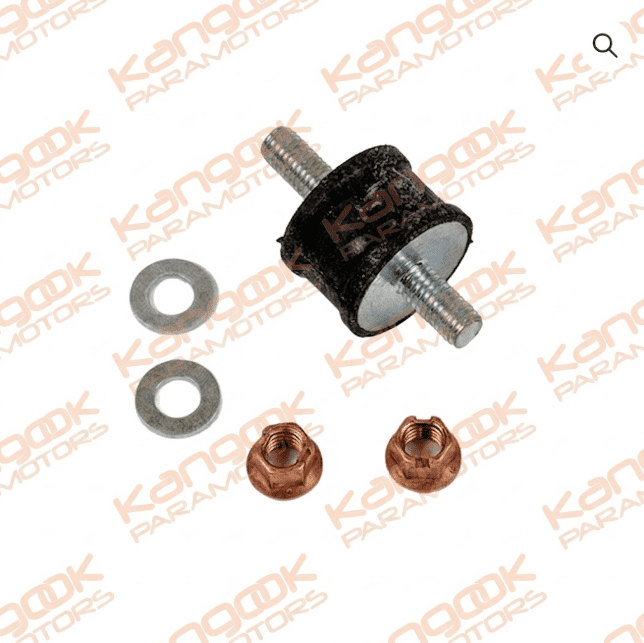 M151b | Antivibration mount 30 x 20 mm hard (right) 14/20 mm with Nuts