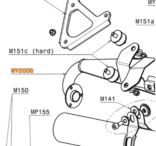 MY200b | Exhaust black, final part - Image 3