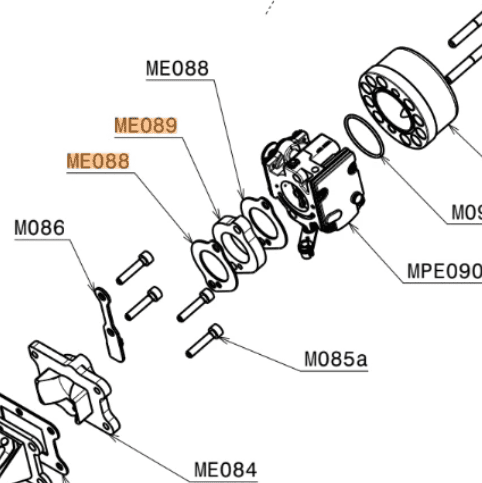 ME089 | Bakelite gasket for WB carburetor (Internal pulse circuit) - Image 3