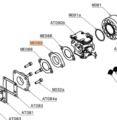 ME089 | Bakelite gasket for WB carburetor (Internal pulse circuit) - Image 4